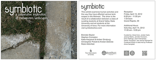 Symbiotic exhibition postcard