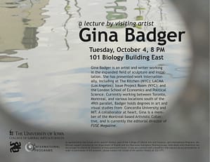 Gina Badger Poster